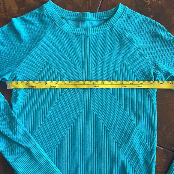 Lululemon Long Sleeve Shirt, Turquoise - Picture 11 of 12